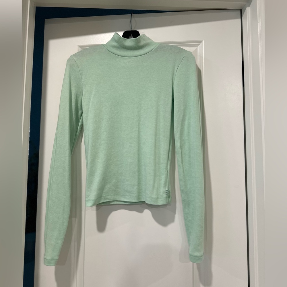 Mint Green Turtleneck Top
